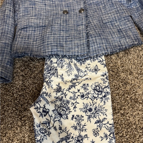 Maeve Tweed Lady Jacket. Size 12 Blue/Black/White - Picture 11 of 11